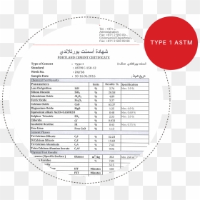 Ncf Certificate01-1 - National Cement Factory Llc, HD Png Download - certificate png