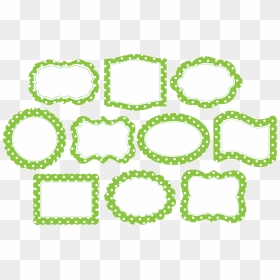 Lime Border Frame Png Photos Png Icons - Green Polka Dots Circle Png, Transparent Png - border frame png