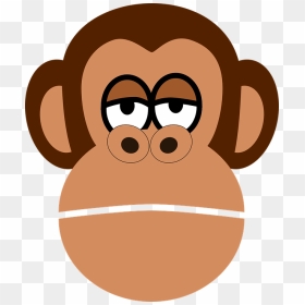 Chimpanzee Ape Face - Monkey Cartoon Face, HD Png Download - harambe face png