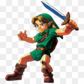 Hd Young Link Ocarina Of Time - Zelda Ocarina Of Time Link, HD Png Download - ocarina of time link png
