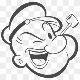 Popeye The Sailor Man Face Clipart , Png Download - Popeye The Sailor Man Art, Transparent Png - popeye png