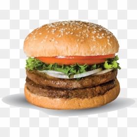 Double Patty Burger - Grilled Chicken Burger Png, Transparent Png - krabby patty png