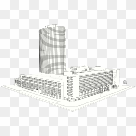 Wtc Noord - Architecture, HD Png Download - office building png