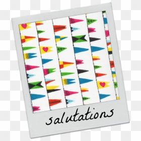 Organic Cotton Salutations Bunting / Pennant / Flag - Paper, HD Png Download - taped polaroid png