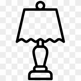 Lamp Clipart Sound Light, Lamp Sound Light Transparent - Lamp Black And White, HD Png Download - light bulb clip art png
