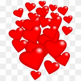 Valentine Clipart & Free Valentines Graphics - Lots Of Heart Png, Transparent Png - valentine heart png