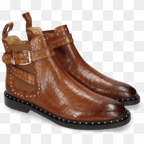 Ankle Boots Susan 68 Crock Wood Elastic Glitter Tan - Melvin Susan68, HD Png Download - rivet png