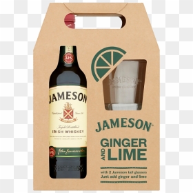 Jameson 70cl 2 Glass Gift Set - Alcohol Gift Set With Glass, HD Png Download - jameson png