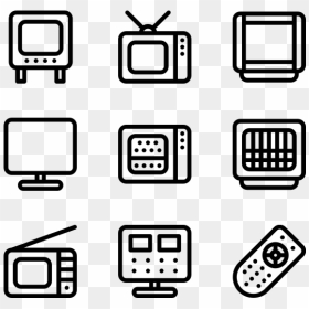 Bathroom Icons Free, HD Png Download - television icon png