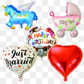 Baby Girl Balloons, HD Png Download - party streamers png