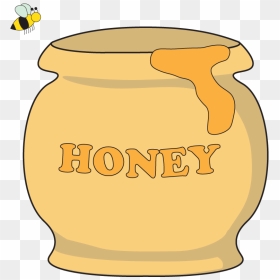 Honey Pot Png - Honey Jar Honey Transparent Background Clipart, Png Download - honey jar png