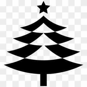 Christmas Tree With Star - White Christmas Tree Icon, HD Png Download - christmas tree star png