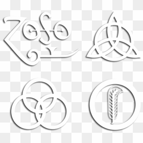 Led Zeppelin Symbols, HD Png Download - led zeppelin logo png
