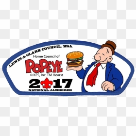 Lewis And Clark Council - Wimpy Popeye, HD Png Download - popeye png
