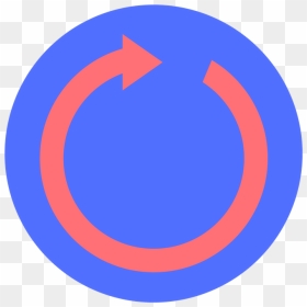 Future Interpreters Blue Circle With A Red Arrow Inside - Circle, HD Png Download - red arrow.png