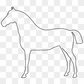 White Horse Png Icons - Simple Clip Art Horse, Transparent Png - black horse png