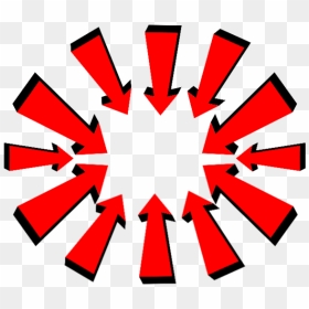 Lighted Red Arrow Png - Christmas Kumihimo Patterns, Transparent Png - red arrow.png
