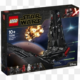 75256 Kylo Ren"s Shuttle - Lego Star Wars Kylo Rens Shuttle, HD Png Download - kylo ren lightsaber png