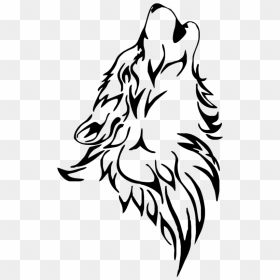 Lobo Vector Tribal, HD Png Download - tribal wolf png