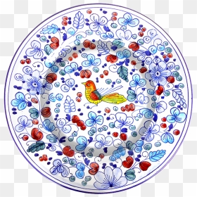 Pasta/ Soup Plate Arabesco Celeste - Soup, HD Png Download - arabesco png