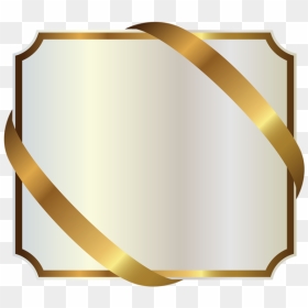 Gold And White Label, HD Png Download - golden ribbon png