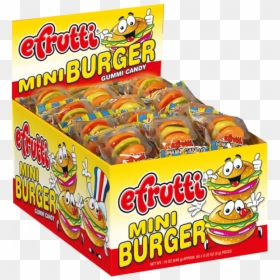 Transparent Krabby Patty Png - Efrutti Mini Burger Gummy Candy, Png Download - krabby patty png