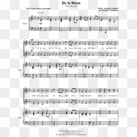 Sheet Music Picture - Gershwin Liza Sheet Music, HD Png Download - he is risen png