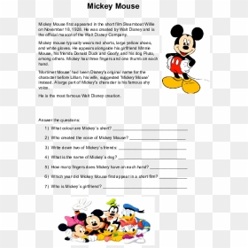 Year Mickey Mouse First Appear, HD Png Download - mickey mouse hands png