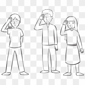 Three People Using Right Hand To Salute, As Part Of, HD Png Download - shipwreck png