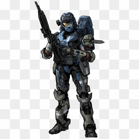 Halo Reach Noble Team Concept Art, HD Png Download - halo spartan png