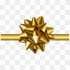 Gold Bow Png - Gold Bow Clip Art, Transparent Png - golden ribbon png