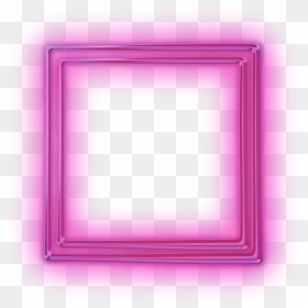 Neon Square Squares Kare Frame Frames Border Borders - Transparent Neon Border Png, Png Download - neon border png