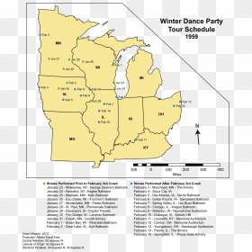 Buddy Holly Plane Crash Site Map, HD Png Download - dance party png