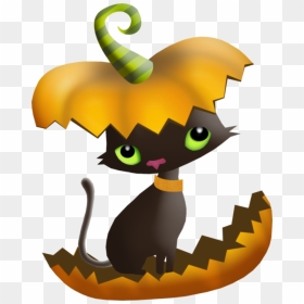 Tubes Png Halloween Cat Clipart , Png Download - Tubes Png Halloween Cat, Transparent Png - halloween cat png