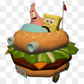 Spongebob Movie Png - Spongebob Squarepants Krabby Patty Car, Transparent Png - krabby patty png