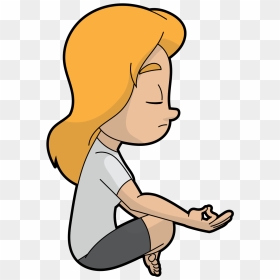 Inner Peace Meditation Cartoon, HD Png Download - cartoon legs png
