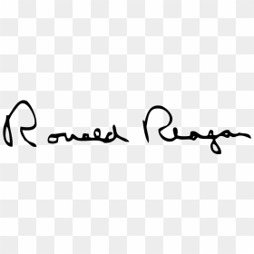 Ronald Reagan Signature Png, Transparent Png - ronald reagan png