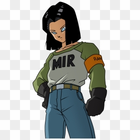 Android17 Androide17 Dragonballsuper 🔥stickers Dbs - Super Dbs Android 17, HD Png Download - android 17 png