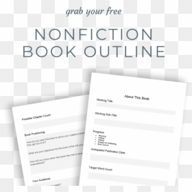 Nonfiction Book Outline Template Mockup Popup Ad - Brewdog Berlin Mitte, HD Png Download - book outline png