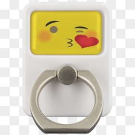 Phone Ring Grip Holder Emoji Kissy Face - Ring, HD Png Download - ring emoji png