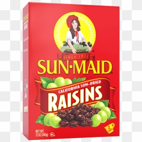 Sun Maid California Sun Dried Raisins - Sun Maid Raisins, HD Png Download - raisin png