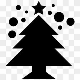 Christmas Tree Comments - Black Christmas Tree Vector, HD Png Download - christmas tree star png