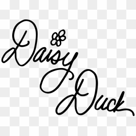 Disney Daisy Duck Signature, HD Png Download - daisy duck png