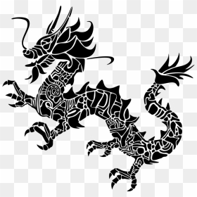 Asian Dragon Png Logo Clipart , Png Download - Vector Dragon Silhouette Png Dragon, Transparent Png - ender dragon png