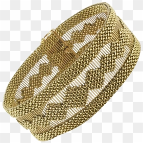 Golden Ribbon Bracelet 18 Karats Gold Yellow - Bangle, HD Png Download - golden ribbon png