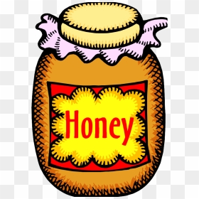 I Need A Hero - Jar Of Honey Cartoon, HD Png Download - honey jar png