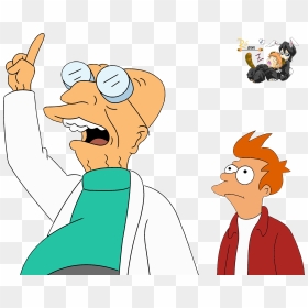 Futurama Fry Professor - Futurama Png, Transparent Png - futurama png