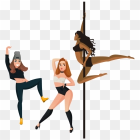 Icon Private Party - Stripper Pole Cartoon, HD Png Download - dance party png