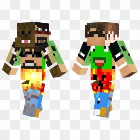 Famous Youtuber Skins Minecraft, HD Png Download - minecraft emerald png