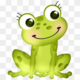 Frog Hopping Clip Art - Clipart Cute Frog Cartoon, HD Png Download - rainbow frog png